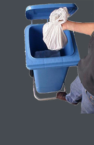 Lid Lifta: foot pedal open & close. NEVER touch the bin-lid again...